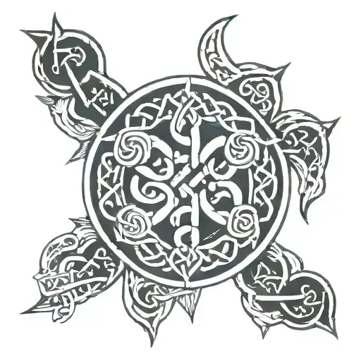 Celtic And Nordic Runes Intertwined