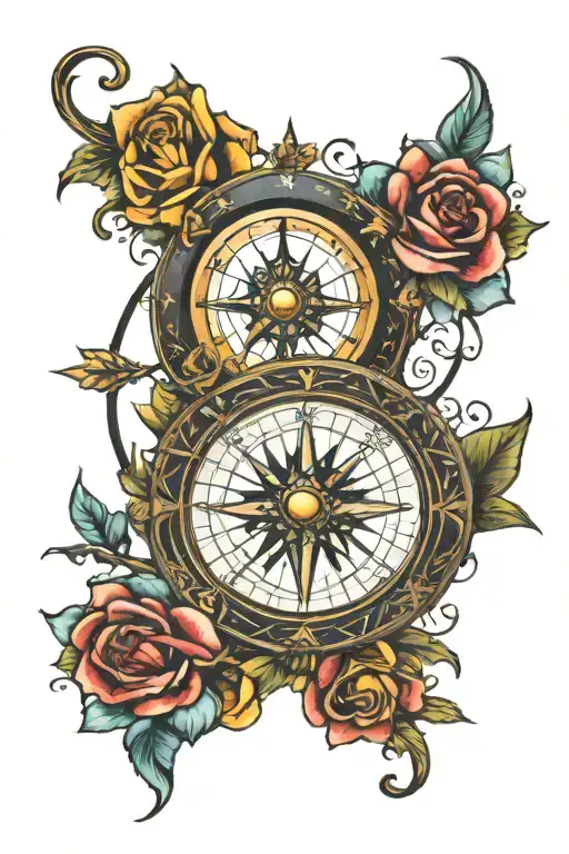 Viking Compass Sleeve Colorful