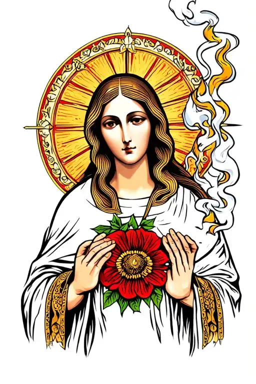 Virgin Mary Smoking