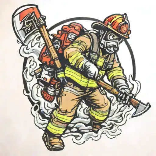 Firefighter Heroically Saving