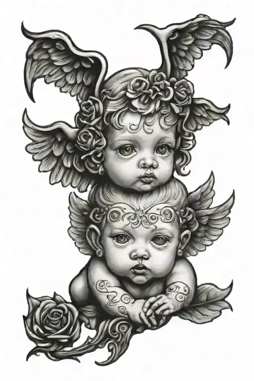 Human Faced Baby Angel