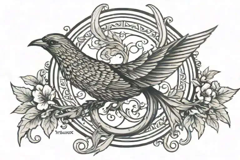 Fantail Crescent Moon Wiccan