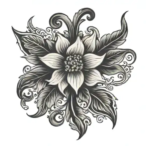 Latvian Floklore Jumis Sign Blackout Thick