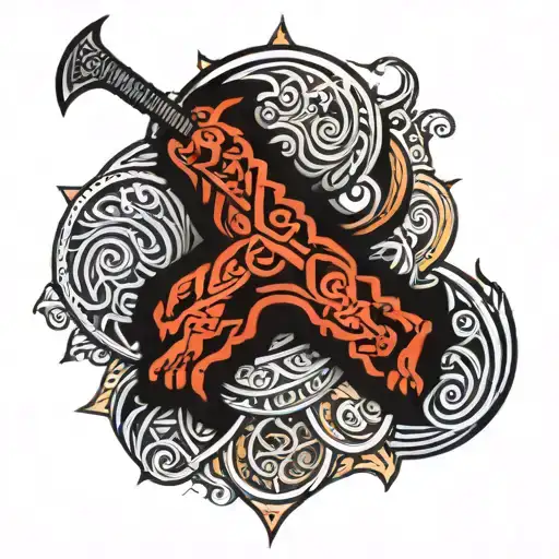 The God Tyr Nordic God Symbol