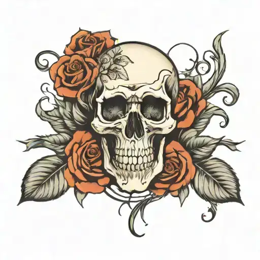 Skull Roses Rammstein Logo
