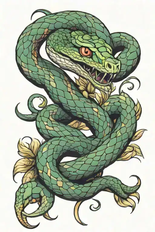 Snake Wrapped