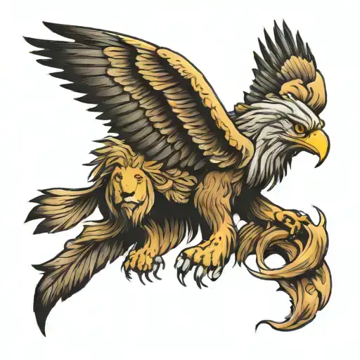 Lion Under An Eagle