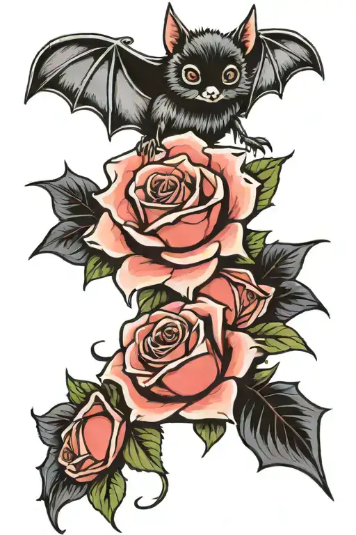 A Bat And A Rose