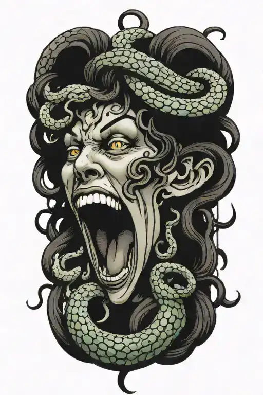 Medusa Head Screaming