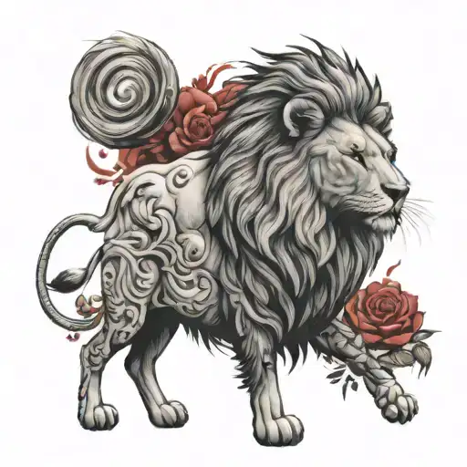 Lion And Lamb Standing