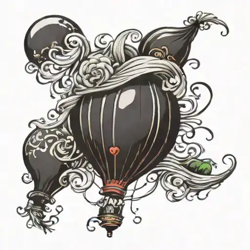 Black Balloon Popping