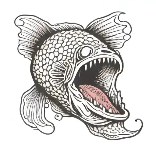 Stingrey Fish Human Finger Print Inside