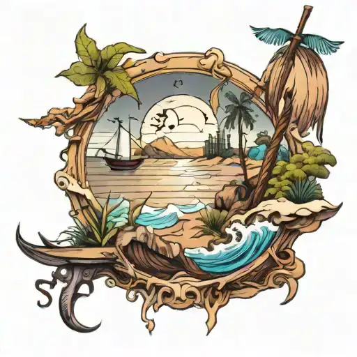 Anker Compas Beach Landscape