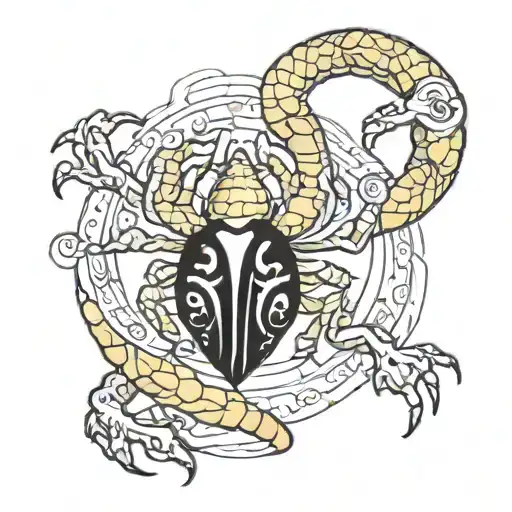Cinda Shamire With Scorpio Zodiac Symbol