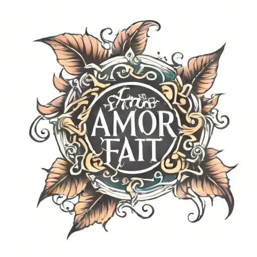 Amor Fati Written Circle