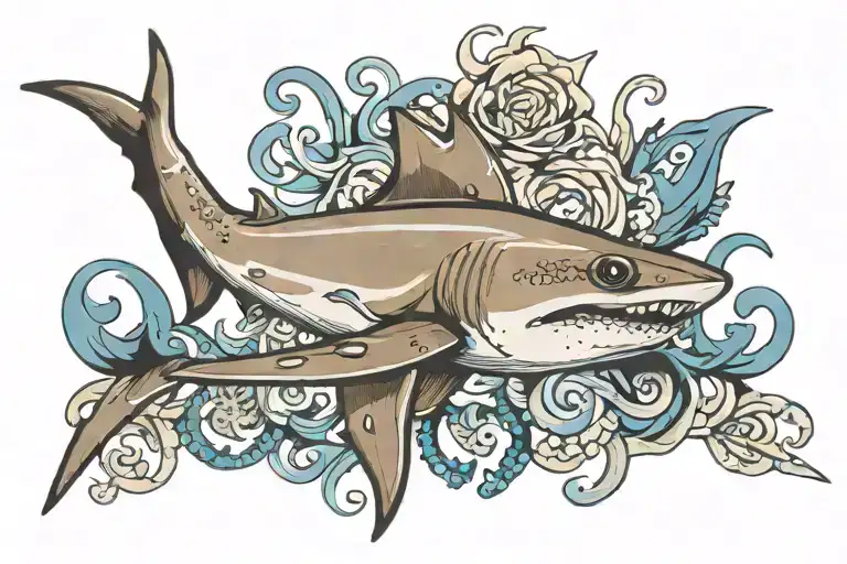 Black Tip Reef Shark Blue Crab Claw Stingray Barb