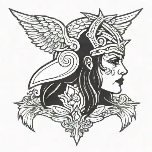 Valkyrie Head In Front
