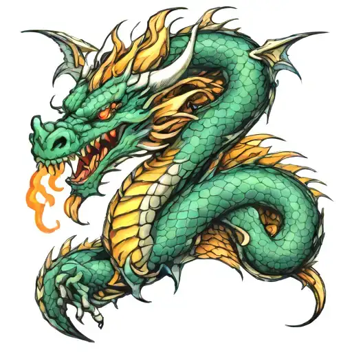 Dragon Breathing Fire