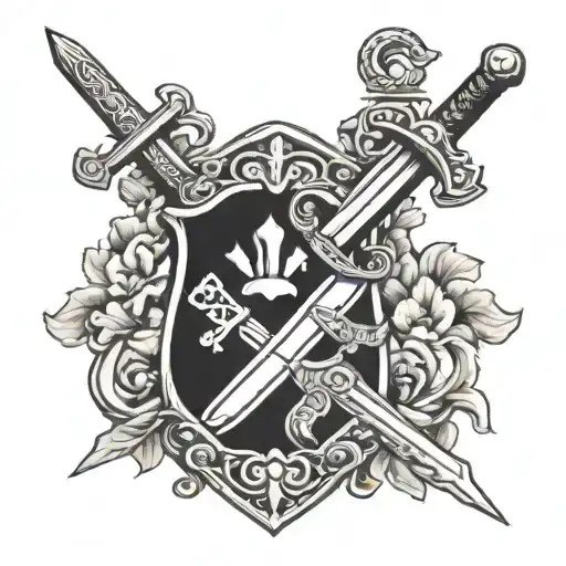 British Canadian War Sword Shield