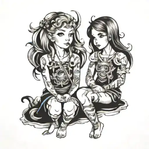 Younger Sister And Brother Leg