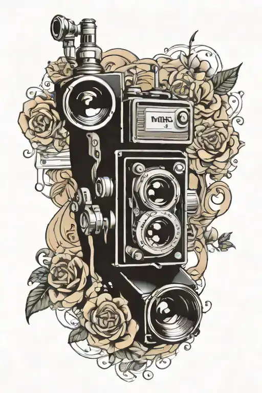 Film Camera Vinyl Music And Painting And Poetry I Only