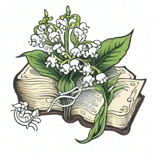 Lilly Of The Valley And Book