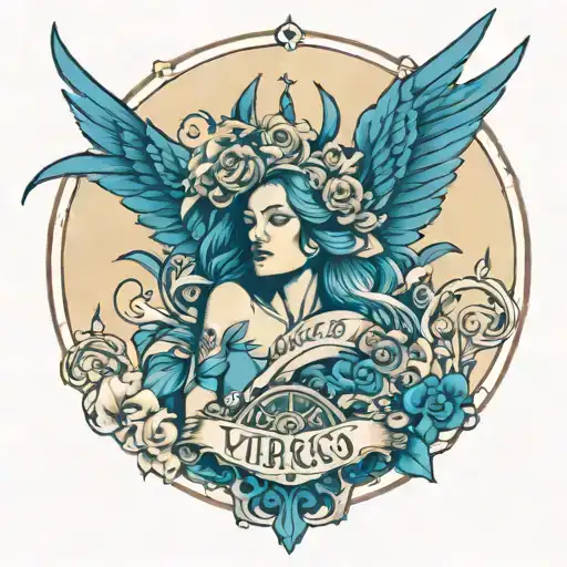 Blue Virgo With Freedom Is The Oxygen Of The And A Drug Recovering Person