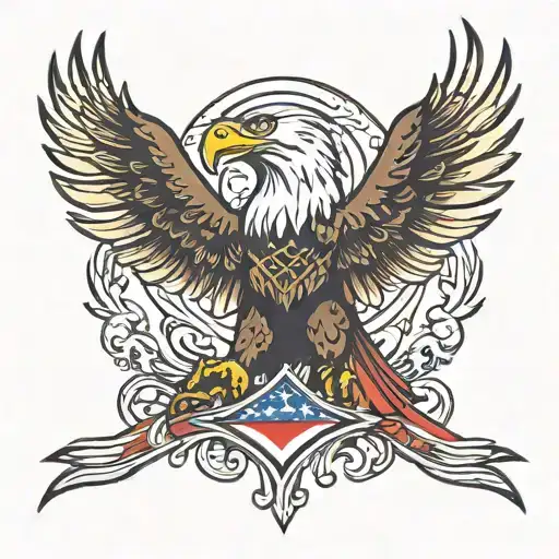 Flag And Eagle