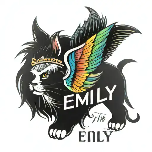 The Name Emily With A Rainbow Incorporated Somehow
