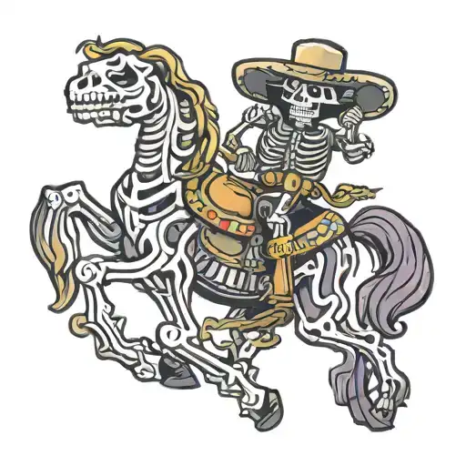 Mexican Skeleton Cowboy