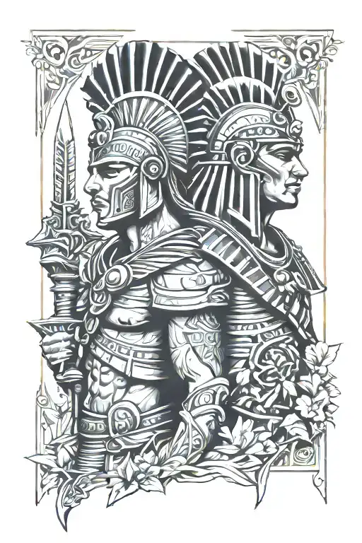 Roman And Egyptian Warrior