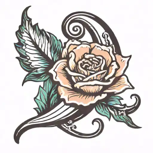 Fishing Hook With Carnation Flower