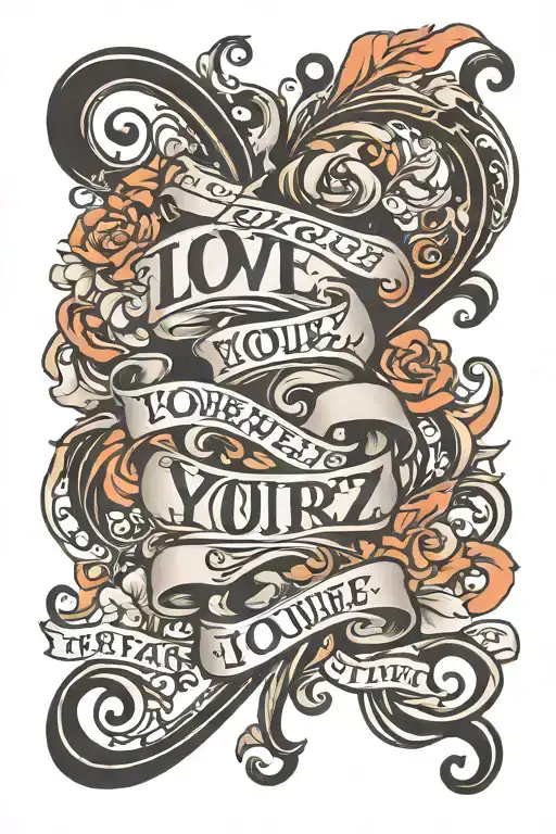 Love Yourz Vertical Text