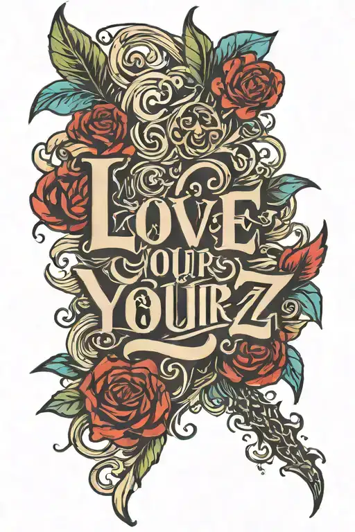 Love Yourz Vertical Text