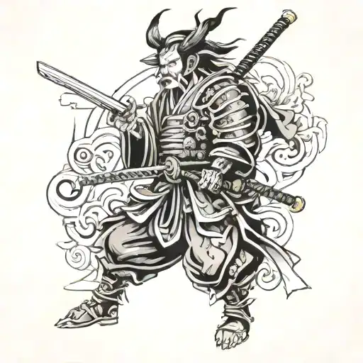 Craneo Samurai Warrior