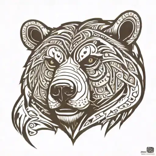 Bear Face Tribal