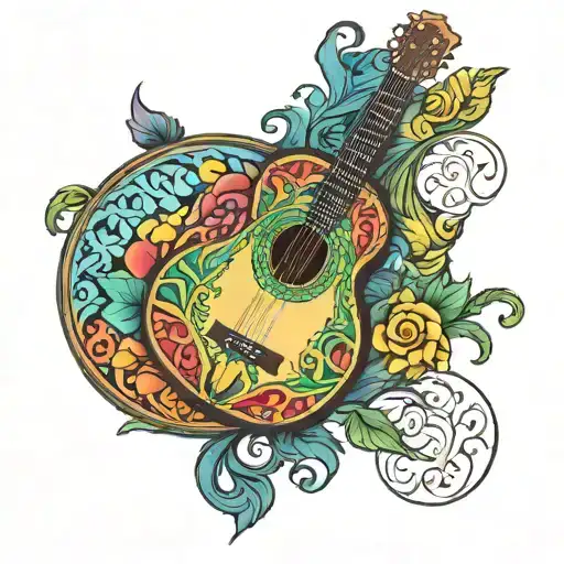 Rainbow Colored Soundhole