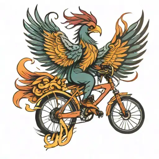 Phoenix Riding A Bicycle