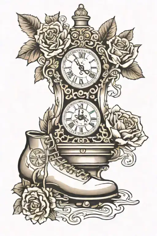 Baby Foot And Clock Inside
