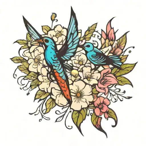 Flowers Scorpion Swallow