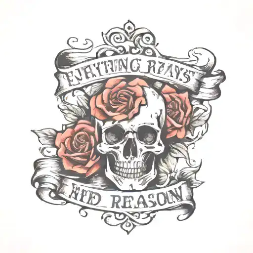 Skin Rip With Quote Everything Happens For A Reason