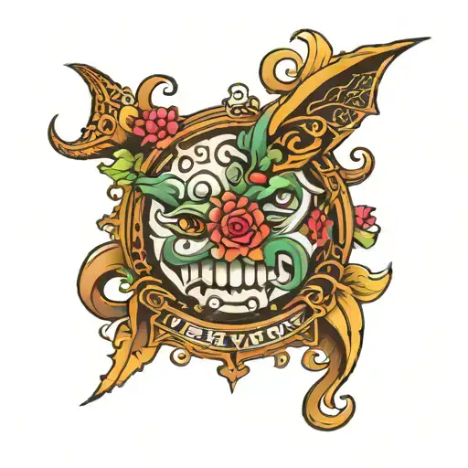 The Name Teriyon With A Lip Print