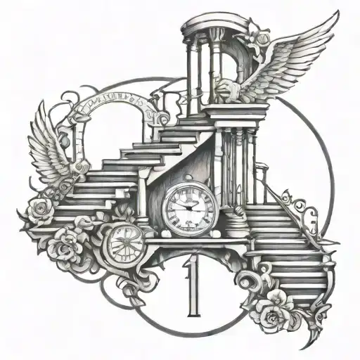 Stairway To Heaven 3 Peole Roman Numerals