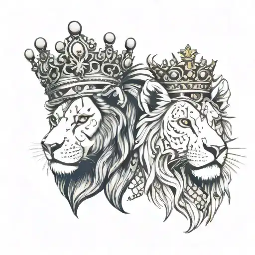 Verma With Lion Wearing A Crown