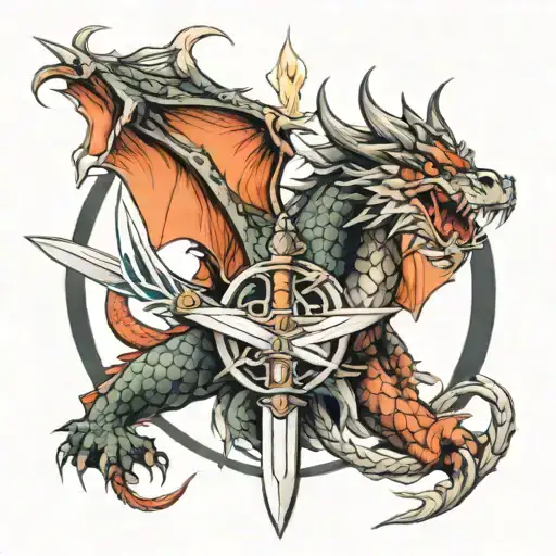 Dragon And Sword