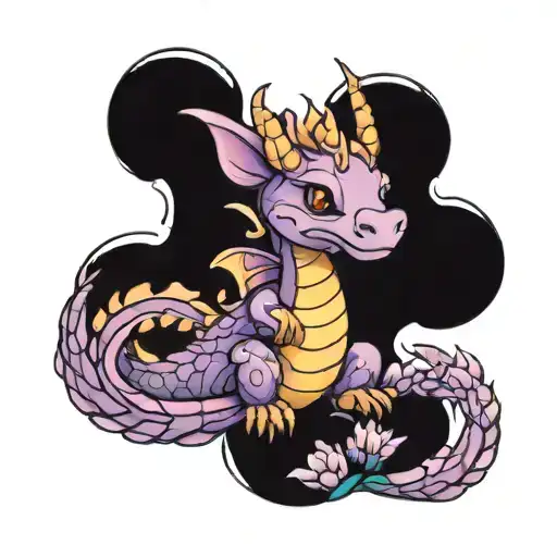 Cute Lavender Dragon