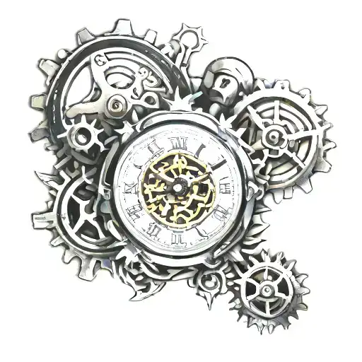 Clock With Gears