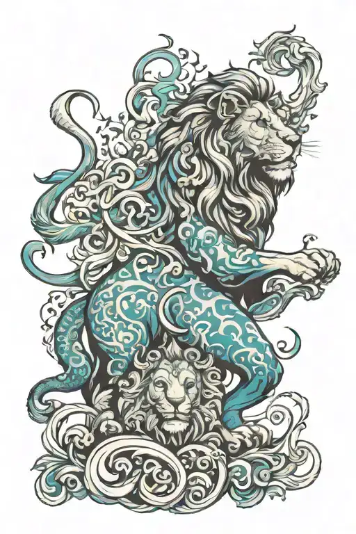 Lion And Aquarius Who Protect