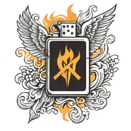 A Zippo Lighter Written Holy Spirit On Fire