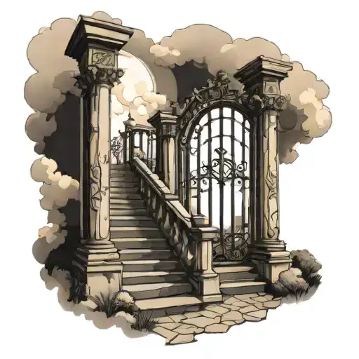 Heaven Gates With Stairs
